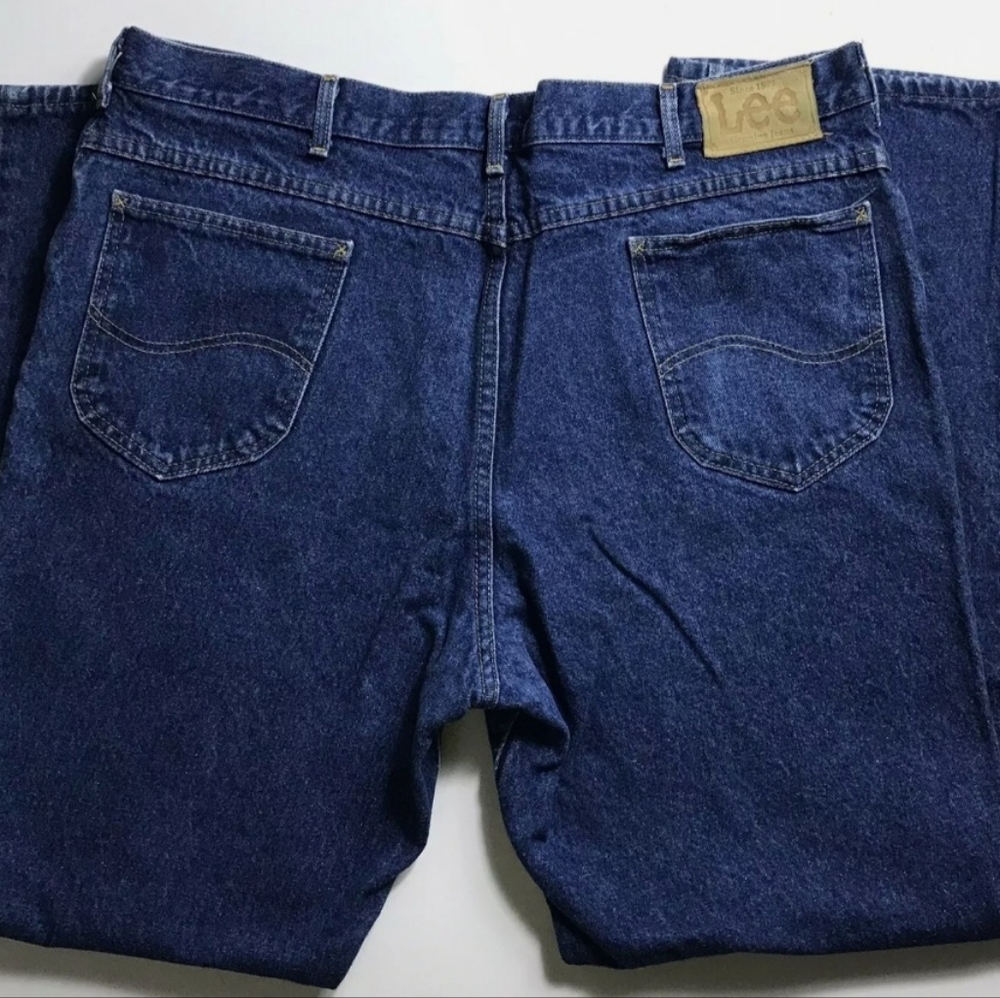 Men’s vintage 90s lee denim Jeans Medium wash size 42 waist 42x32 Pants